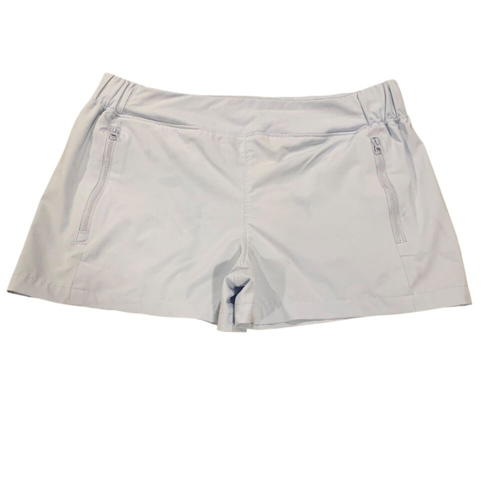 Reel Legends Womens Blue Outdoors Beach Coastal Zip Pockets Shorts S Fishing